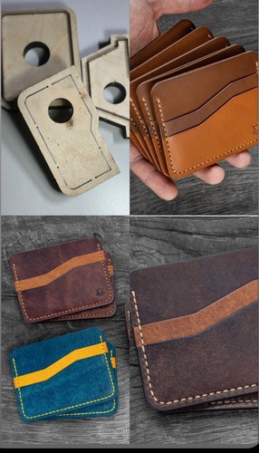 Diy card holder leather - diy,