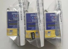 T041 x 3 Genuine EPSON Tri-Colour  Ink Cartridges - Set Of 3 for C62 CX3200