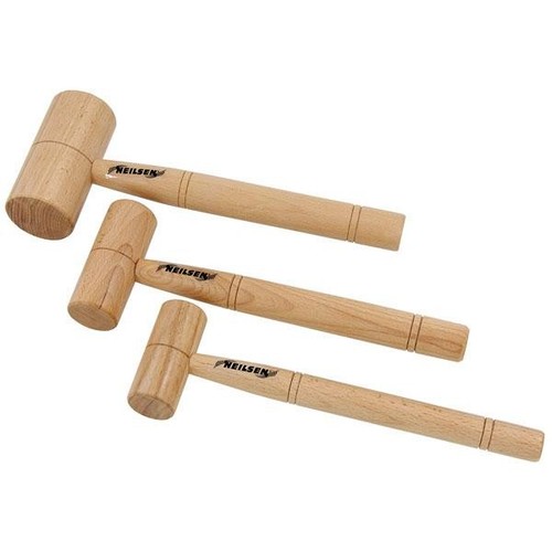 3pc wooden mallet set - 3pc,