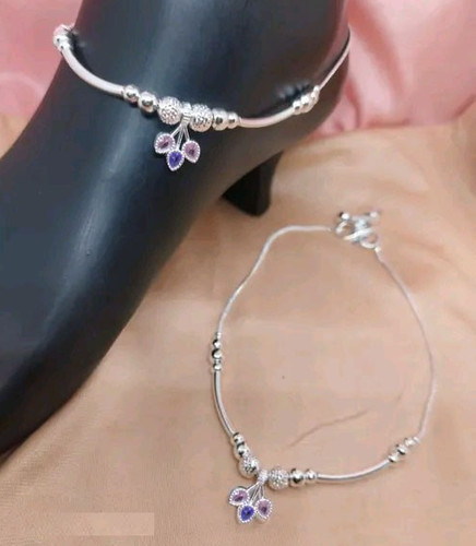 Anklet silver plated - anklet,