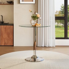 Round dining table glass - round,
