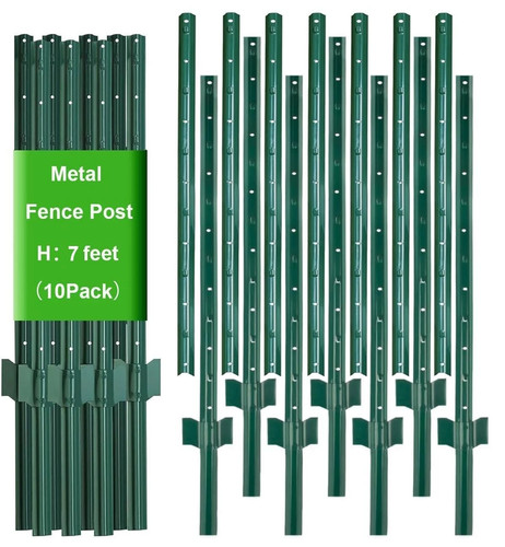 10pk fence posts 7ft splicing - 10pk, posts,