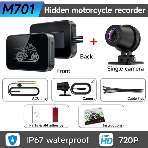 Dual motorcycle dvr1080p - dual,