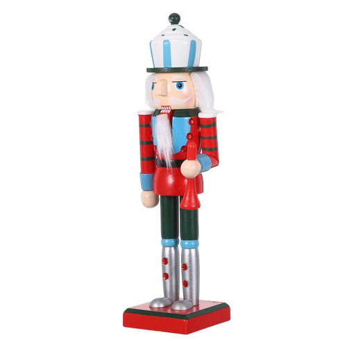 Multi color wooden nutcracker - color,