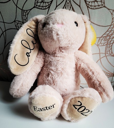 Personalised bunny teddy plush - personalised,