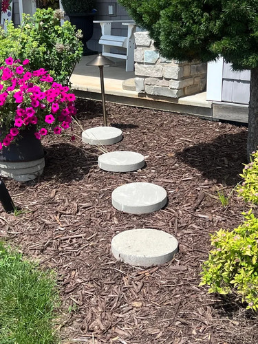 Round concrete paver - concrete,