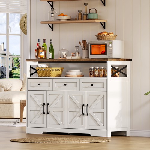 Farmhouse sideboard bar buffet - farmhouse,