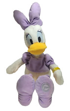 DISNEY STORE STAMPED DAISY DUCK CUDDLY 17"PLUSH SOFT TOY TEDDY DISNEY STAMPED