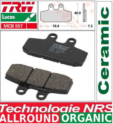 Front brake pads - pads, mcb557