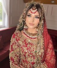 Pakistani Designer Red Bridal Lengha