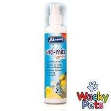 BIRD MITE SPRAY Johnson's Anti Mite Extra, 150ML  PIGEON BUDGIE CAGE BIRD PET