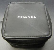 Authentic Chanel Watch Black Box Safekeeping Travel Service Zip All-around Case