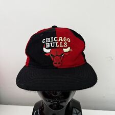 Starter Chicago Bulls SnapBack Cap One Size Black Red Wool Vintage