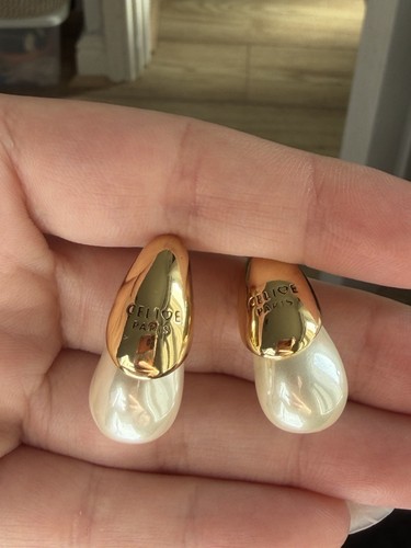 Gold plated stud earrings - k,