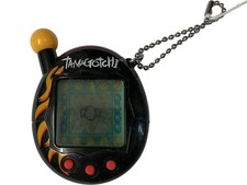 Tamagotchi Virtual Pet Electronic Toy Bandai 2004 Keychain Black 7076