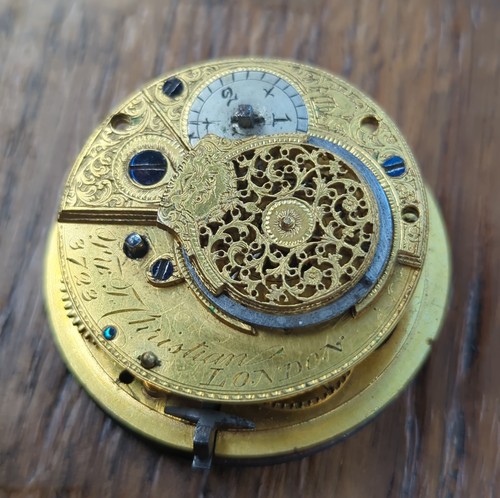 Verge pocket watch movement - pocket,