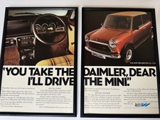 FRAMED Original 1979 Classic Mini 1100 Special Magazine Advert Poster Retro Rare