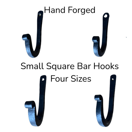 Black kitchen square hooks - black,