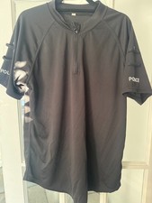 ⭐GENUINE EX POLICE  BLACK ZIP UP POLO SHORT SLEEVE SHIRT SIZE 40 LARGE FCF7⭐