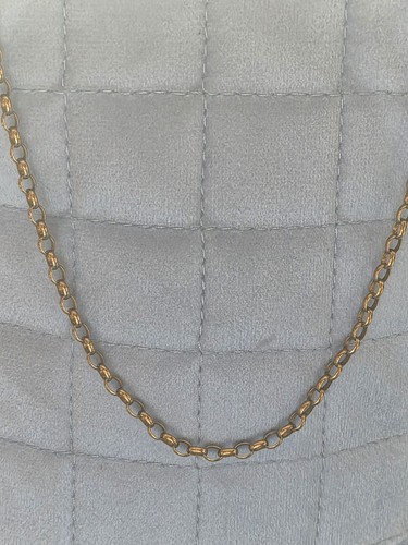 9ct gold belcher - 9ct, chain,