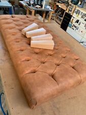 Buttoned footstool coffee