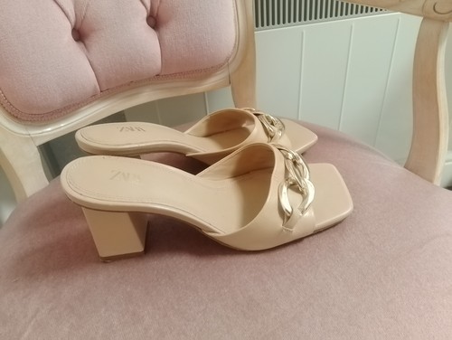 Zara cream leather square - zara,