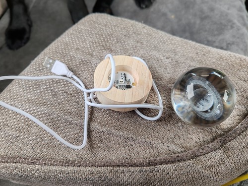 Planet crystal ball with - crystal,