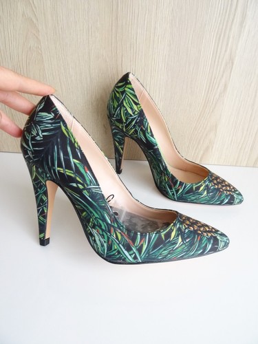 Zara green black tropical - green,