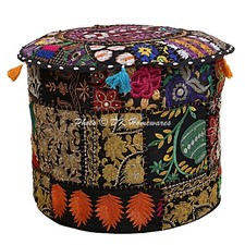 New Indian Patchwork Pouf