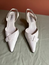 Sacha London White Leather Shoes Size 3 / Perfect For Wedding