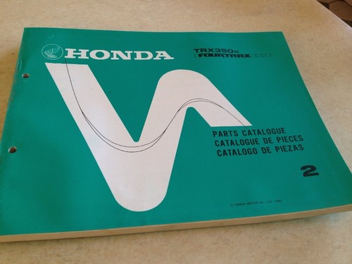 Honda part list trx350 - list, quad