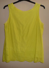 Soon by Matalan sleeveless top - yellow - size 16 - 100% Cotton