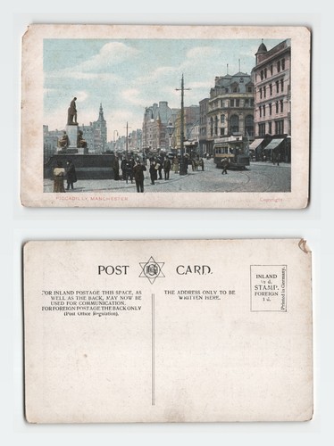 Vintage postcard manchester - vintage,