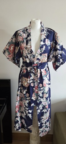 Vtg japanese kimono robe - kimono,