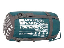 Mountain Warehouse Lightweight Down Sleeping Bag Petrol RRP £109.99