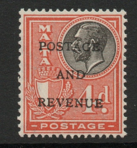 Malta 1928 black red - malta, sg