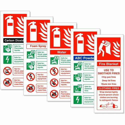 Fire extinguisher sign 75mm - extinguisher,