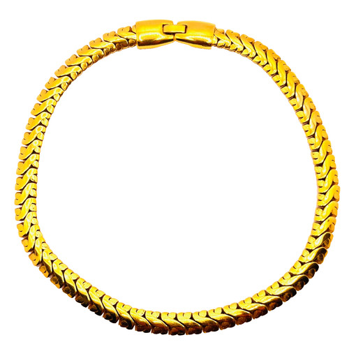 Vintage 1980s gold tone chunky - vintage,