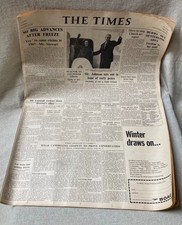 Genuine original  (?) The Times newspaper - 18th October 1966 - birthday gift