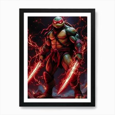 Teenage Mutant Ninja Turtles 2 Art  Framed Wall Art Poster Canvas Print Picture