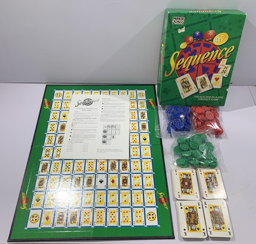 Sequence board game - board, card