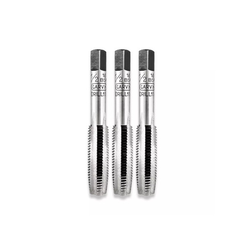 Bsf threading taps - 1/2", set