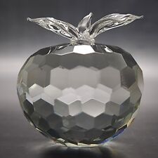 Faceted Cut Glass Apple