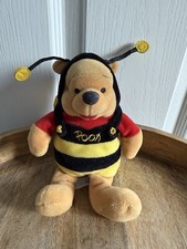 Disney Store Bumble Bee Winnie the Pooh Plush Mini Bean Bag 8" VGC