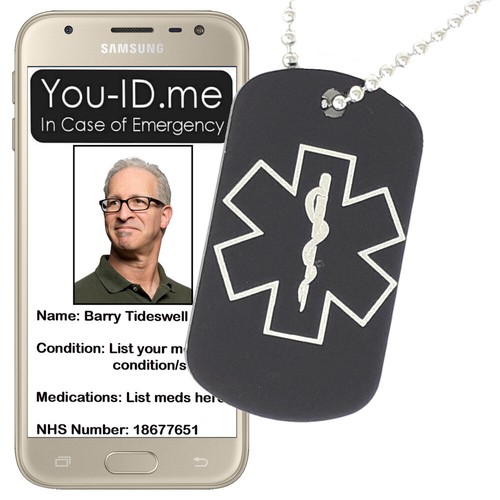 Engraved medical alert tag - medical,