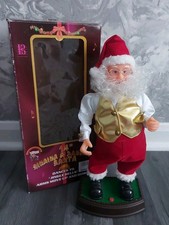 Vintage Singing And Dancing Santa Claus Christmas Decoration Boxed Working 2001!