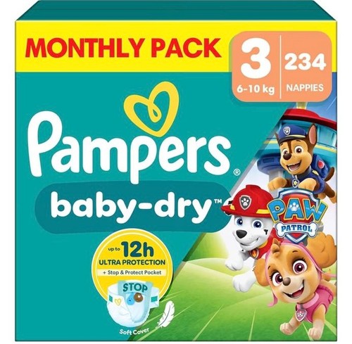Pampers baby dry size - 3,, 234