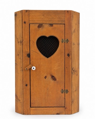 Rustic pine corner wall - pine,