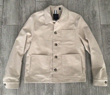 MENS TED BAKER ORIGINAL JACKET STONE ( USED FOR DISPLAY ONLY )  SIZE 2 = SIZE M