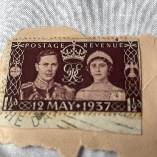 Coronation vintage stamp - coronation,